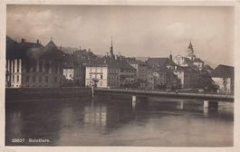 Solothurn, Brücke, gelaufen 1926