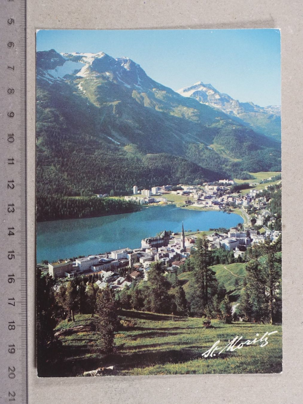Cartoline postali: St.Moritz, 1983 – Usato da Lenzburg venduto da fh1