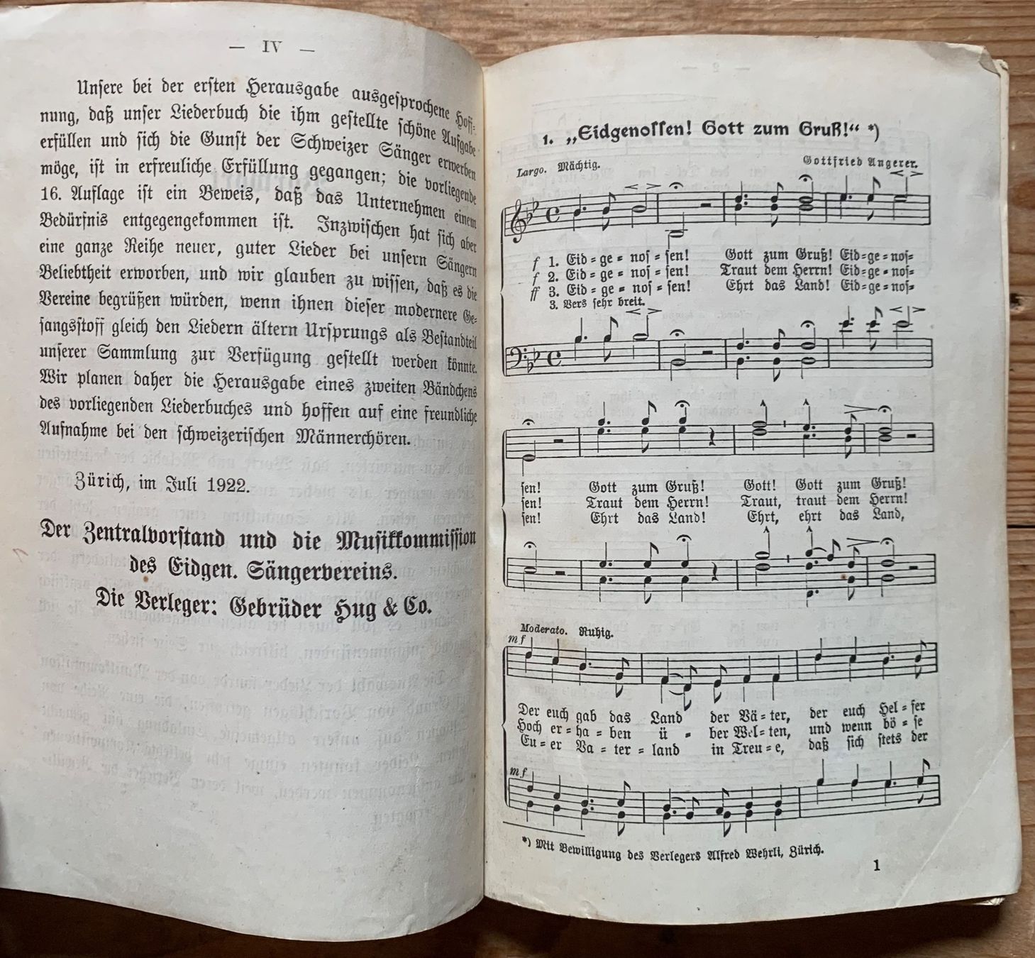 Libri: 4 alte Liederbüchlein aus der Schweiz – Usato da Goldingen venduto da Bergler012 4