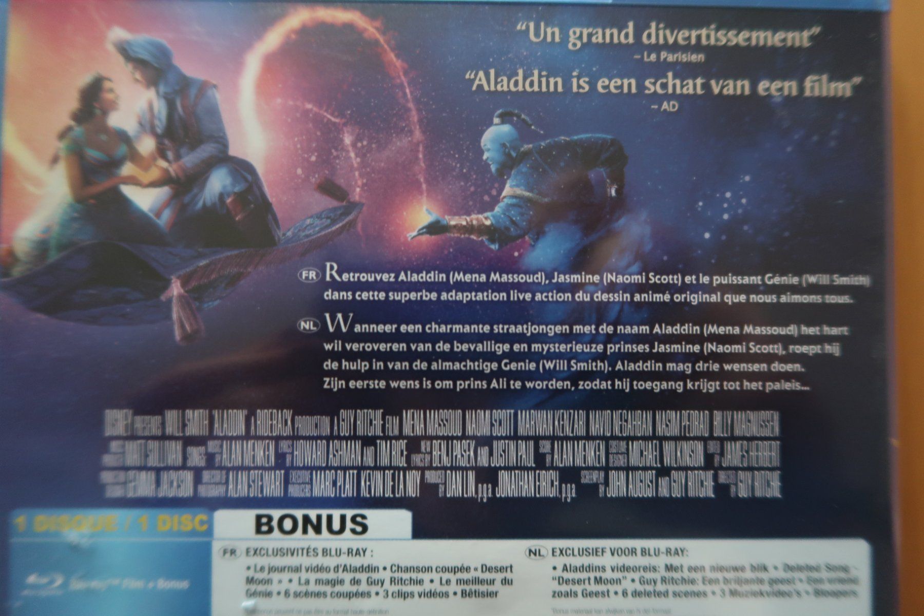 Tous les DVDs: Blu-ray ALADDIN   Français Anglais – D'occasion à Porrentruy par tupatup 3