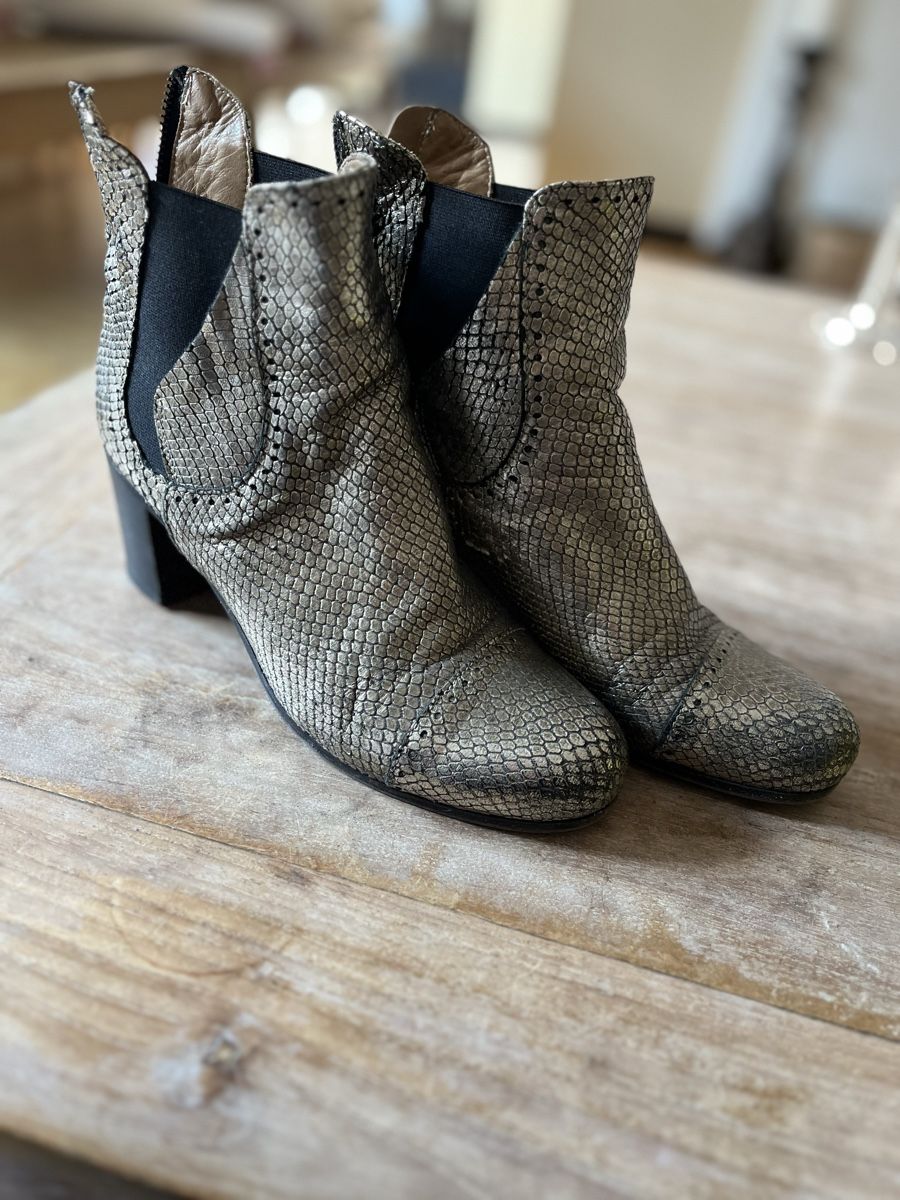 Damenschuhe: Alexander Hotto Boots, Gold, 39 – Gebraucht aus Zürich von Starstone 1