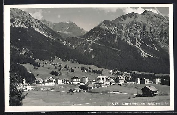Cartes postales: AK Lenzerheide, Teilansicht mit Bergen – D'occasion à Berlin par bartko-reher