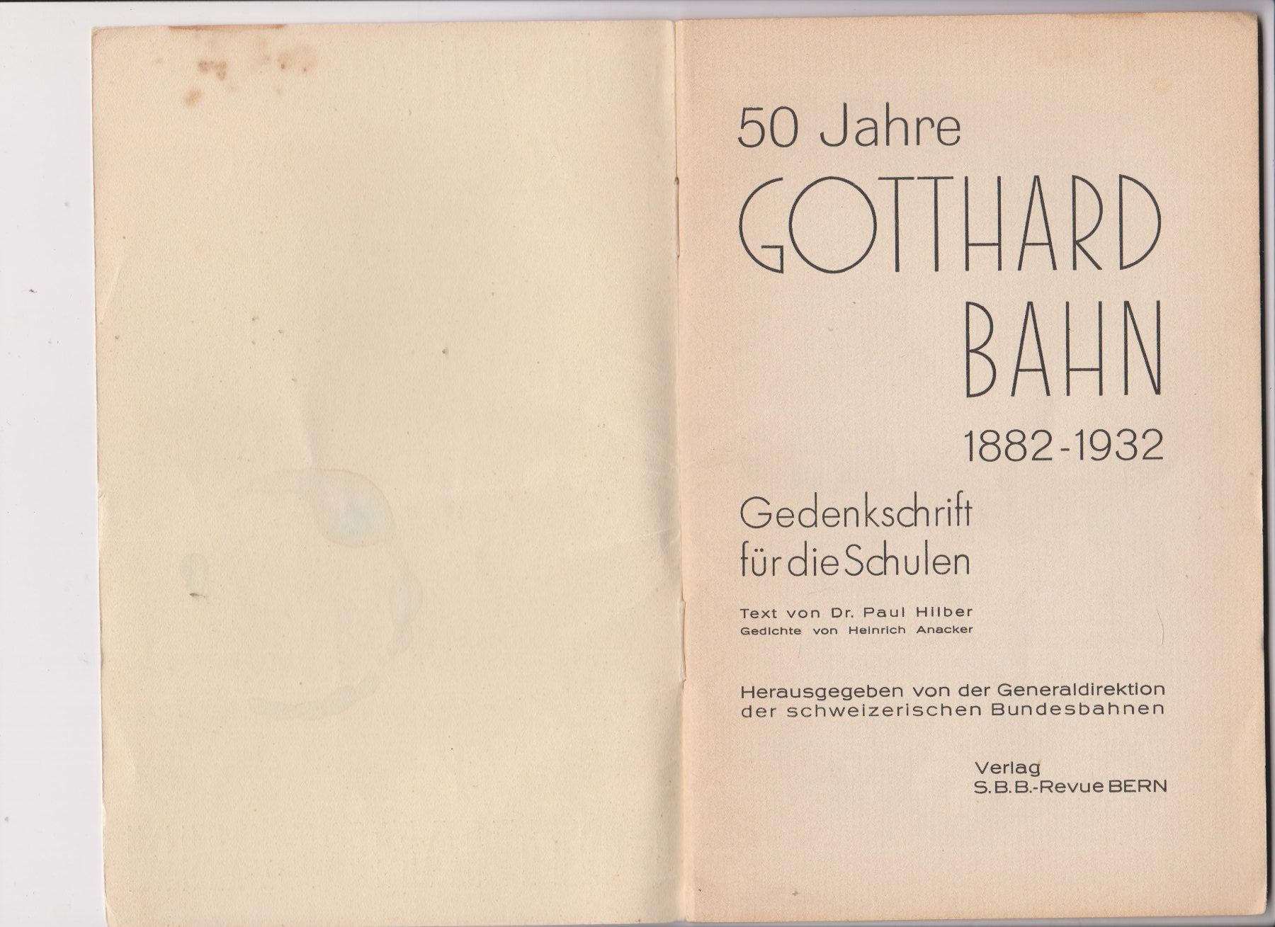 Libri: Buch 50 Jahre Gotthardbahn - Bahn - train – Usato da Bex venduto da Canouille 1