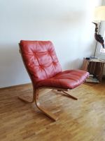 Westnofa Loungesessel aus Leder – skandinavisches Design