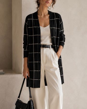 Eileen Fischer 100% Wolle Cardigan - Gr. S