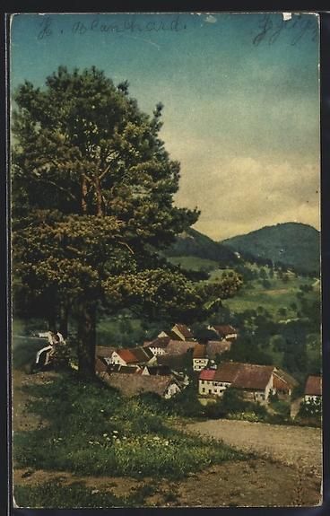 Cartoline postali: AK Zeglingen, Teilansicht des Ortes – Usato da Berlin venduto da bartko-reher