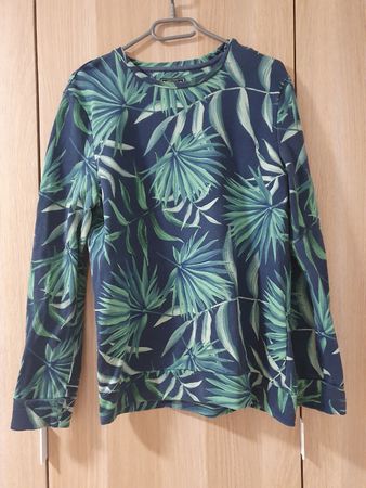 Selected Pullover mit Palmendruck Grösse M 175/96A