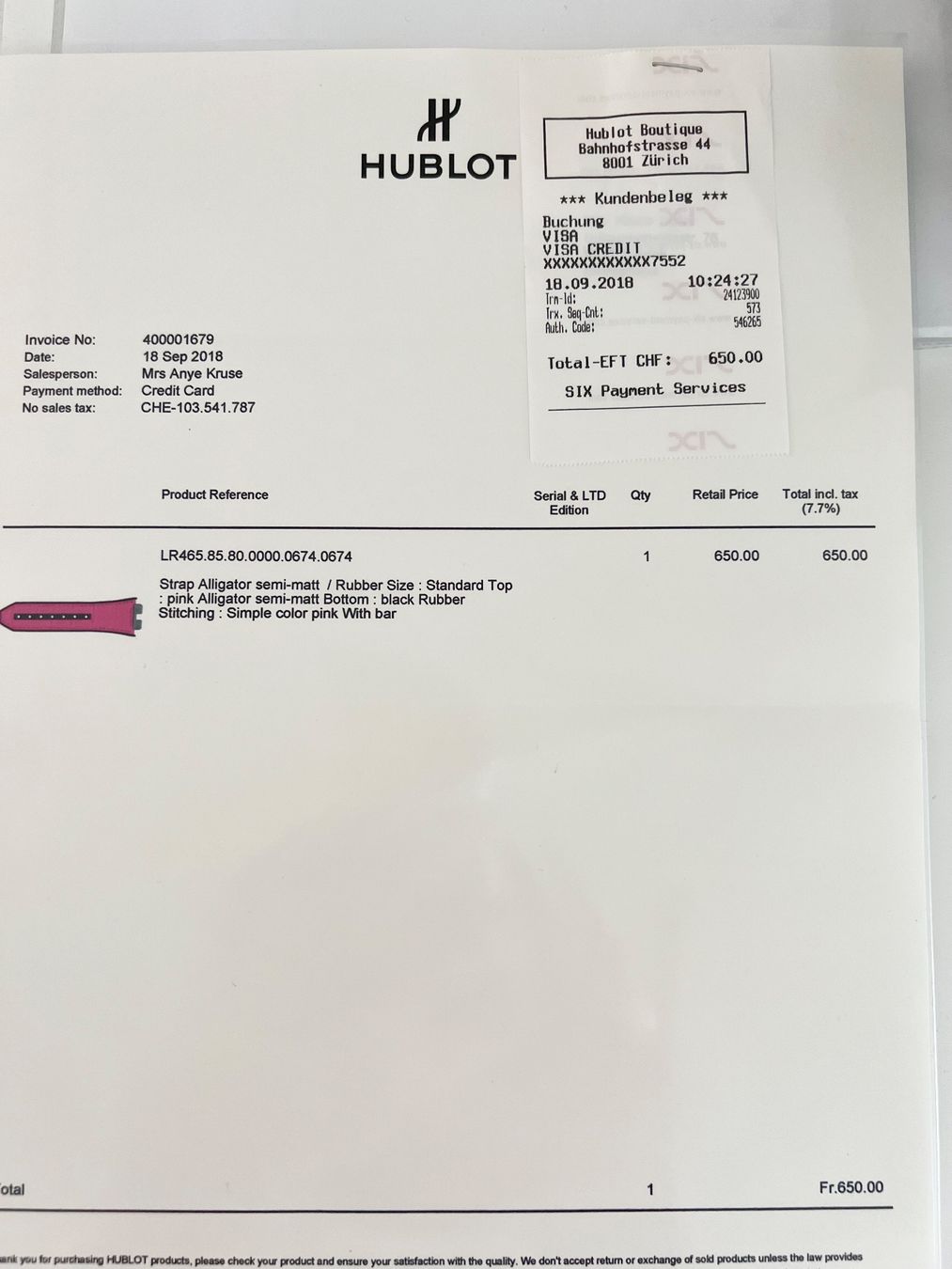 Hublot Orologi: HUBLOT – Usato da Nürensdorf venduto da metropolitans 8