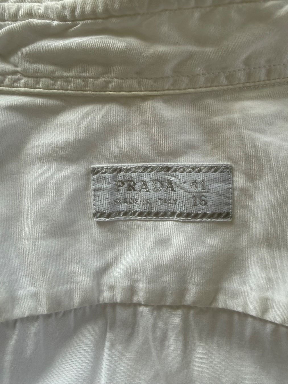 Prada Camicie: Herrenhemd PRADA Weiss Grösse 41 gebraucht – Usato da Rüschlikon venduto da daveseso 2