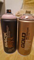 Sprühdosen Montana Black und Gold 400ml Set gebraucht