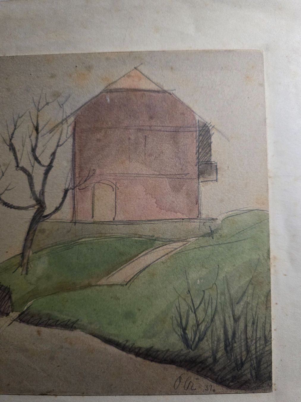 Dipinti: Obi Gottfried - Aquarell Gemälde Bild - 1931 – Usato da Walterswil BE venduto da Lonitti 4