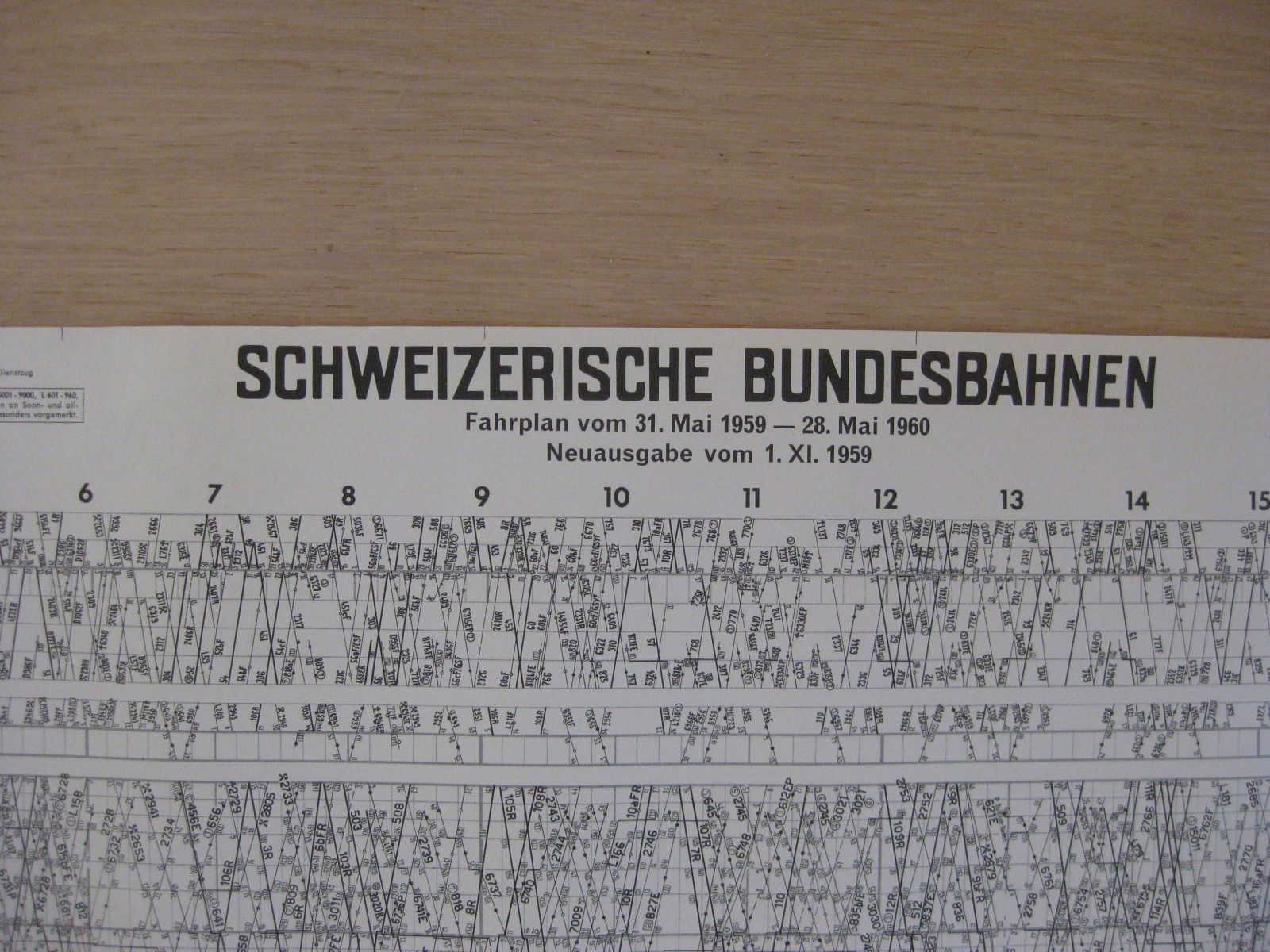 Bücher: Grafischer Fahrplan SBB 11b, 1959/60 – Gebraucht aus Malters von Marosko 5