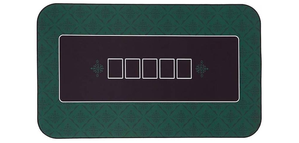 FURUISEN Pokermatte Wasserdicht, 178 X 89 Cm, Mit Rutschfester Unterseite – Für Bis Zu 10 Spieler, Faltbar & Leicht Zu Reinigen