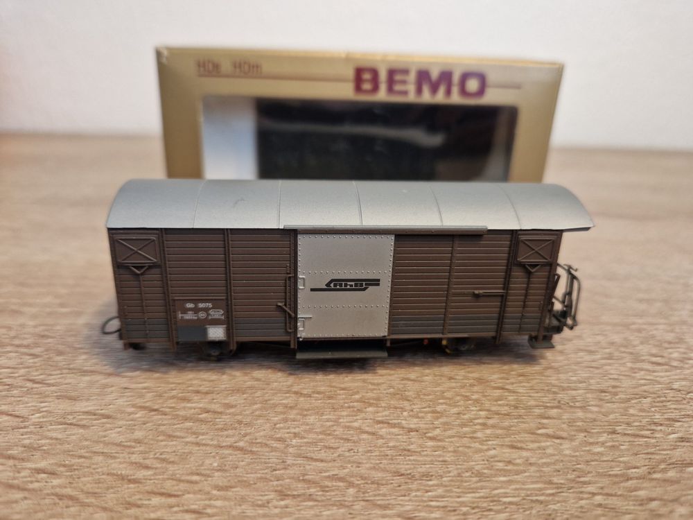 Bemo Modelleisenbahnen: Bemo 2250 175 Güterwagen RhB H0m – Gebraucht aus St-Aubin-Sauges von tantome 1