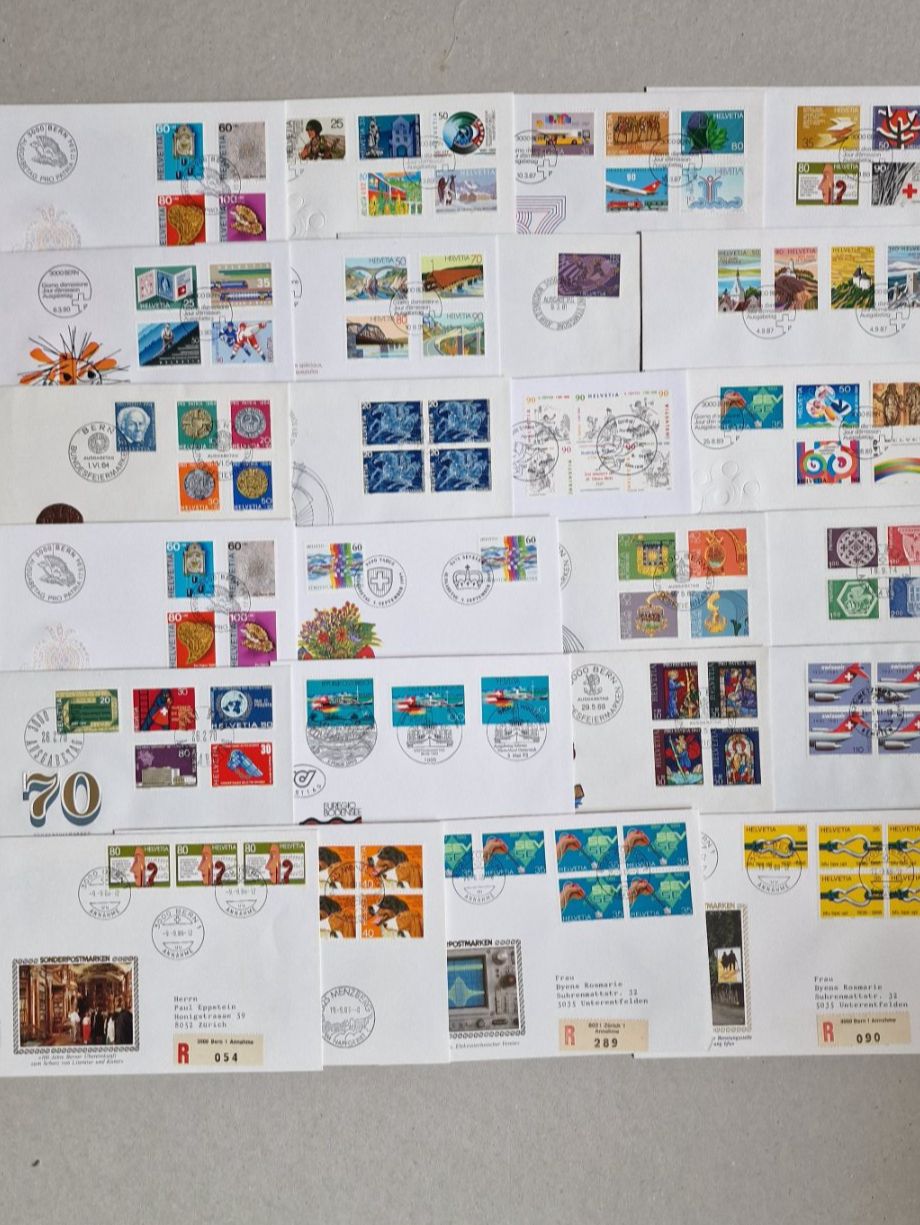 Alle Briefmarken: Schönes Lot mit älteren Schweizer Briefen – Gebraucht aus Winterthur von labi012
