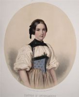 Interlaken Tracht Lithographie von Suter 1858