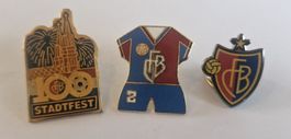 FC Basel Pins, 3er Set, Selten, Top Zustand, Jetzt Bieten!