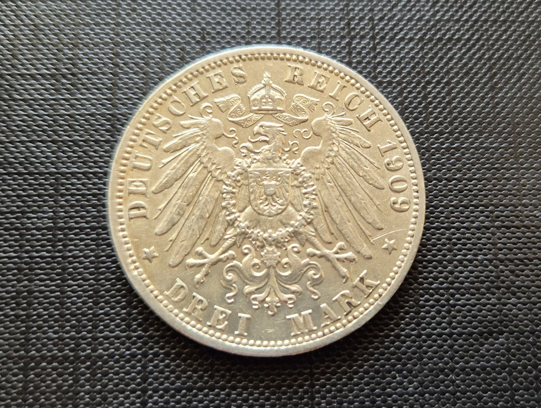 Tutti le monete: 3 Mark BADEN 1909 G – Usato da Zürich venduto da brinkosos 1
