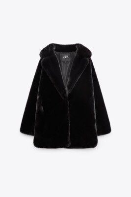 Zara Kunstpelz Mantel NEU
