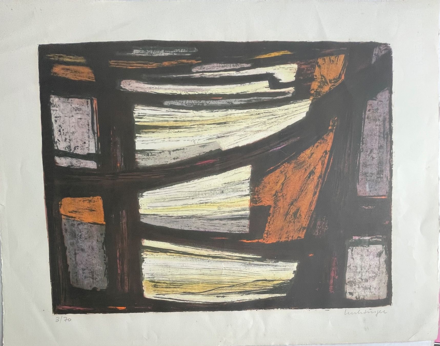 Grafiken & Lithographien: Ernest LUCHSINGER (1920)Lithografie Handsigniert – Gebraucht aus Baar von  2