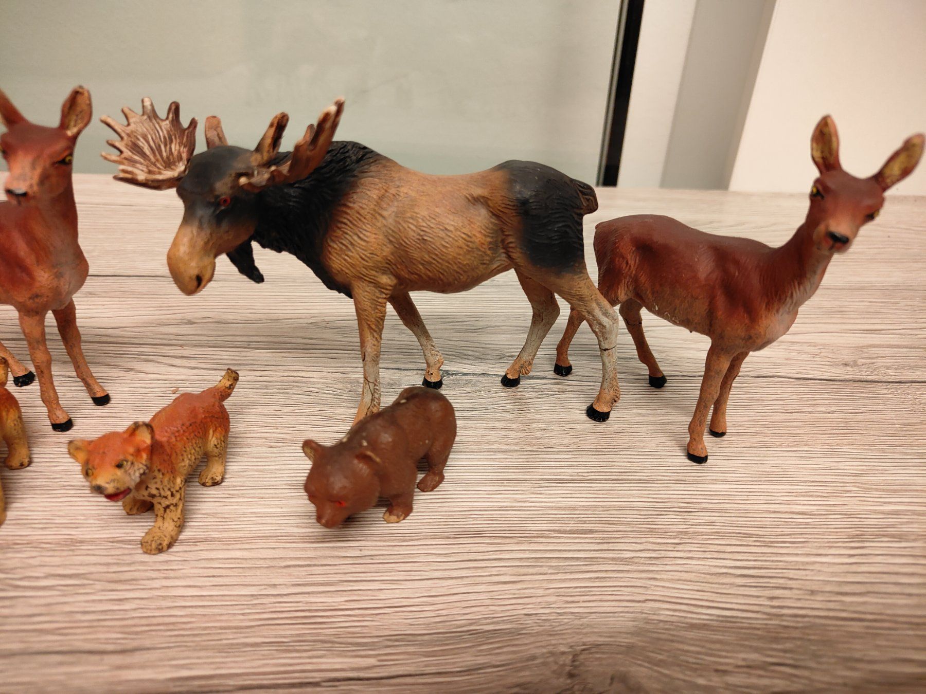 Preiser Statuette: Elastolin Linol Preiser Antik 1950 Waldtiere Elch Steinbock – Usato da Thalwil venduto da FigurenFreunde 2