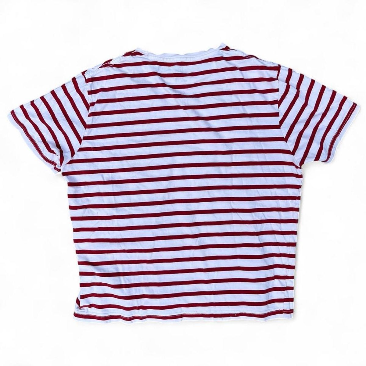 H&M T-shirt: H&M Striped Basic Tshirt Rot Weiss – Usato da Riehen venduto da art_c76v 1