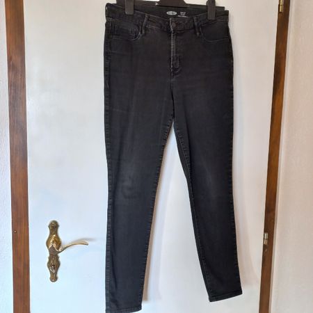 Jean skinny taille 40 haute Old Navy noir femme