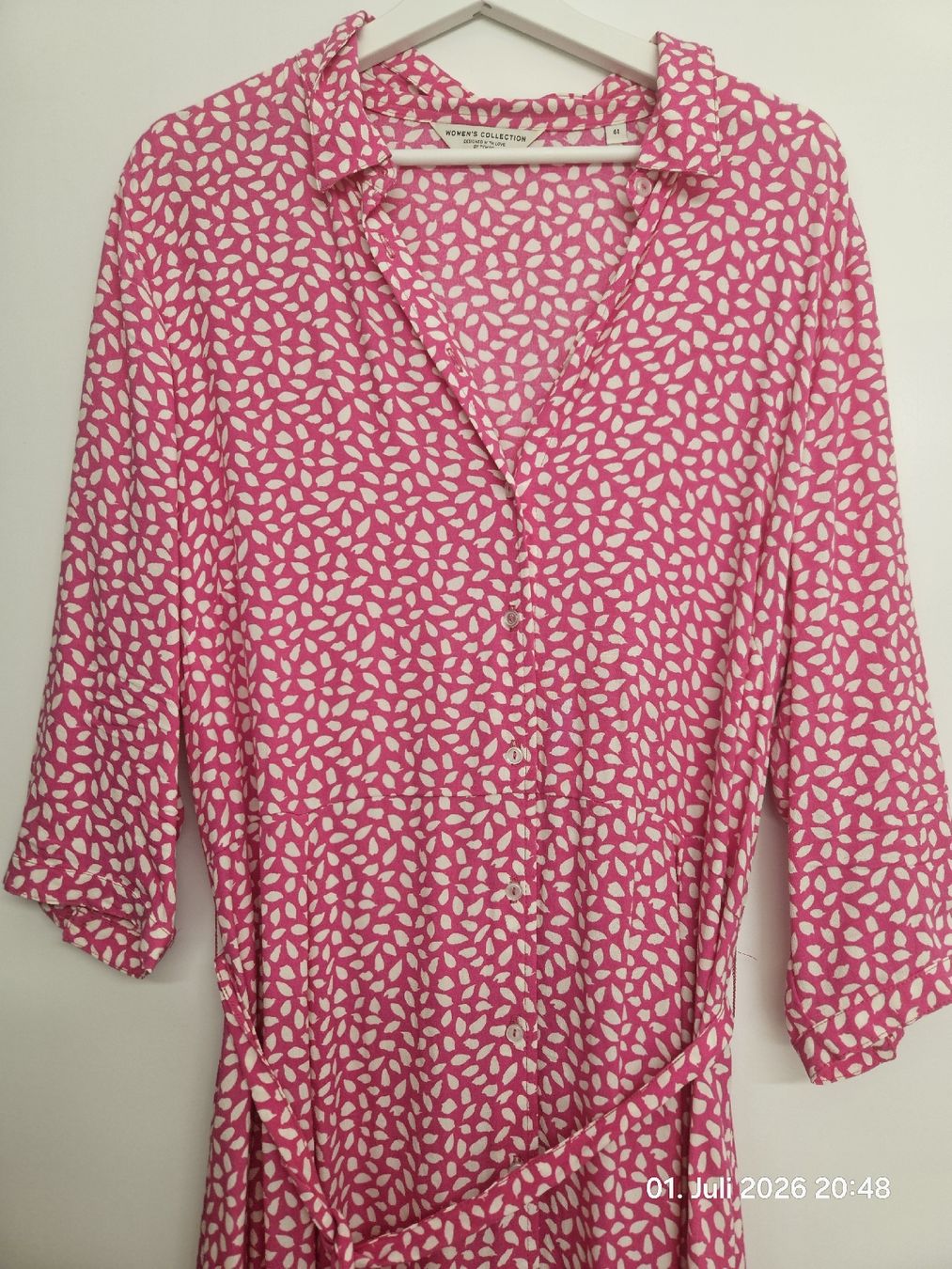 Vestiti: Sommerkleid rosa/weiss-Grösse 44 – Usato da Bünzen venduto da Milly32 1
