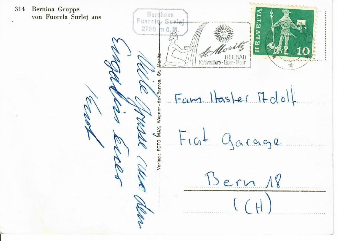 Cartes postales: Bernina Gruppe – D'occasion à Hochdorf par Ziegel-16 1
