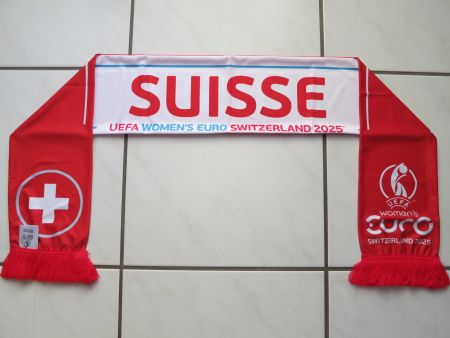 Fussball Fanschal Schweiz - SUISSE - Svizzera UEFA EURO 2025