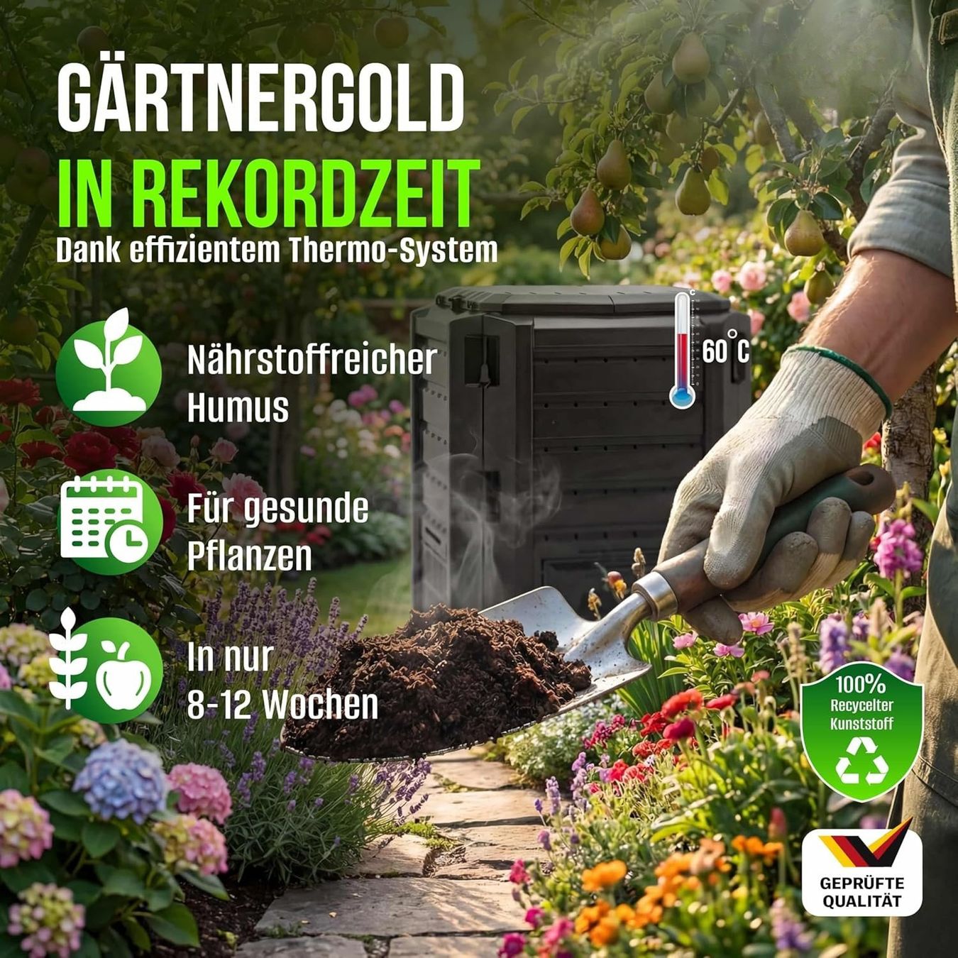 Altro: Komposter 380L Schnellkomposter Garten klappbar schwarz – Nuovo e nell'imballaggio originale da Zürich venduto da jasminleut 2