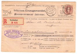 Lettre R, recouvrement interne de Teufenthal le 7.II.03