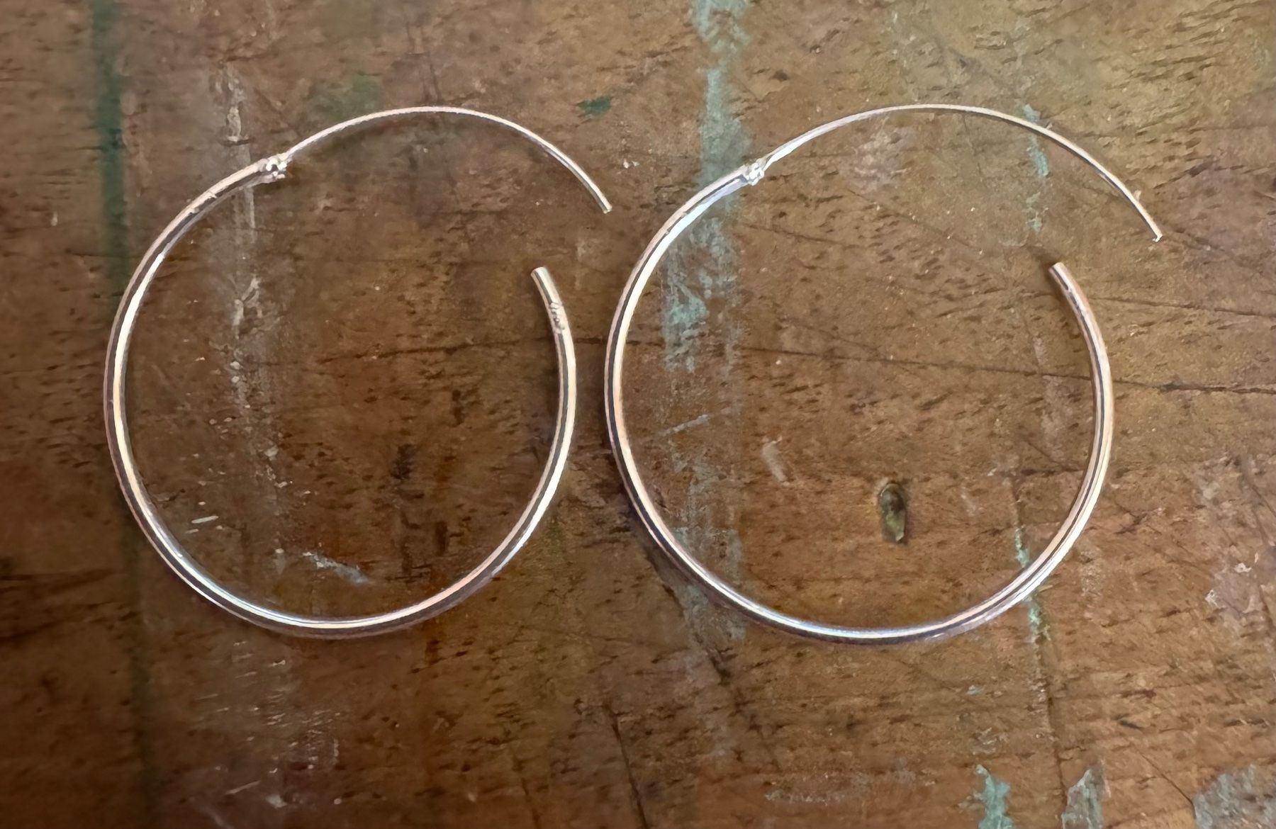Orecchini pendenti & Orecchini a lobo: Ohrring Paar Hoop 925 Sterling Silver – Usato da Grabs venduto da Dekostuebli