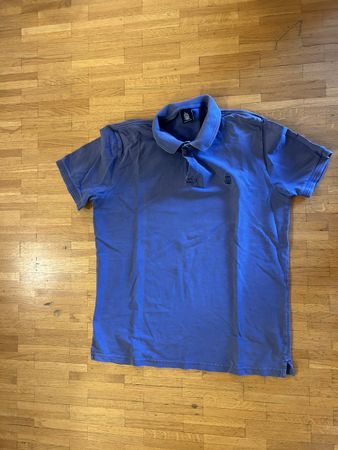 Marina Yacting, polo coton bleu mauve, taille X