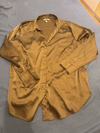 H&M Bluse, Grösse XL, Khaki-Farbe, Herbst-Look, Top!