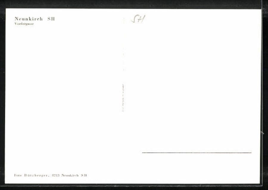 Cartoline postali: Neunkirch SH, Vordergasse – Usato da Frauenfeld venduto da POML 1