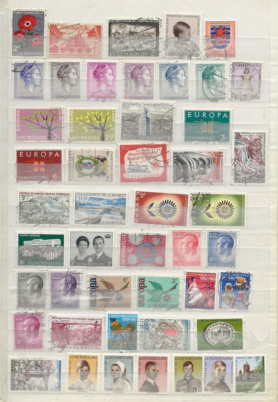 Tutti i francobolli: Luxembourg lot 1956 ... – Usato da Sion venduto da PierreP01
