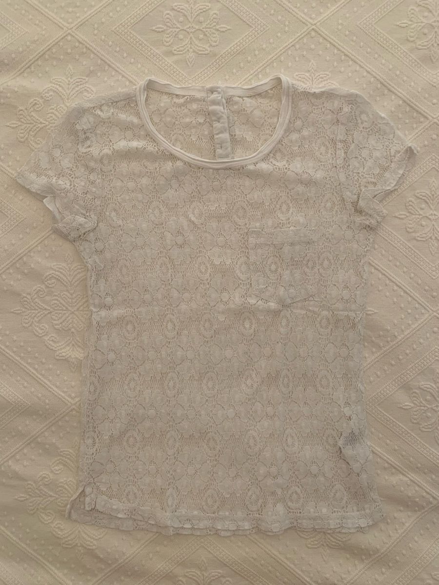 H&M T-Shirts: T-Shirt aus weisser Spitze – Gebraucht aus Zürich von p_q7q_nichtraucher 5