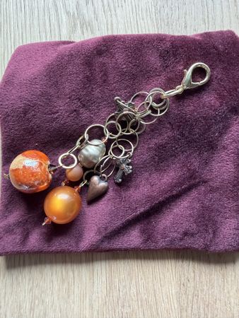 Charm-Anhänger Herbstfarben, goldig, neuwertig