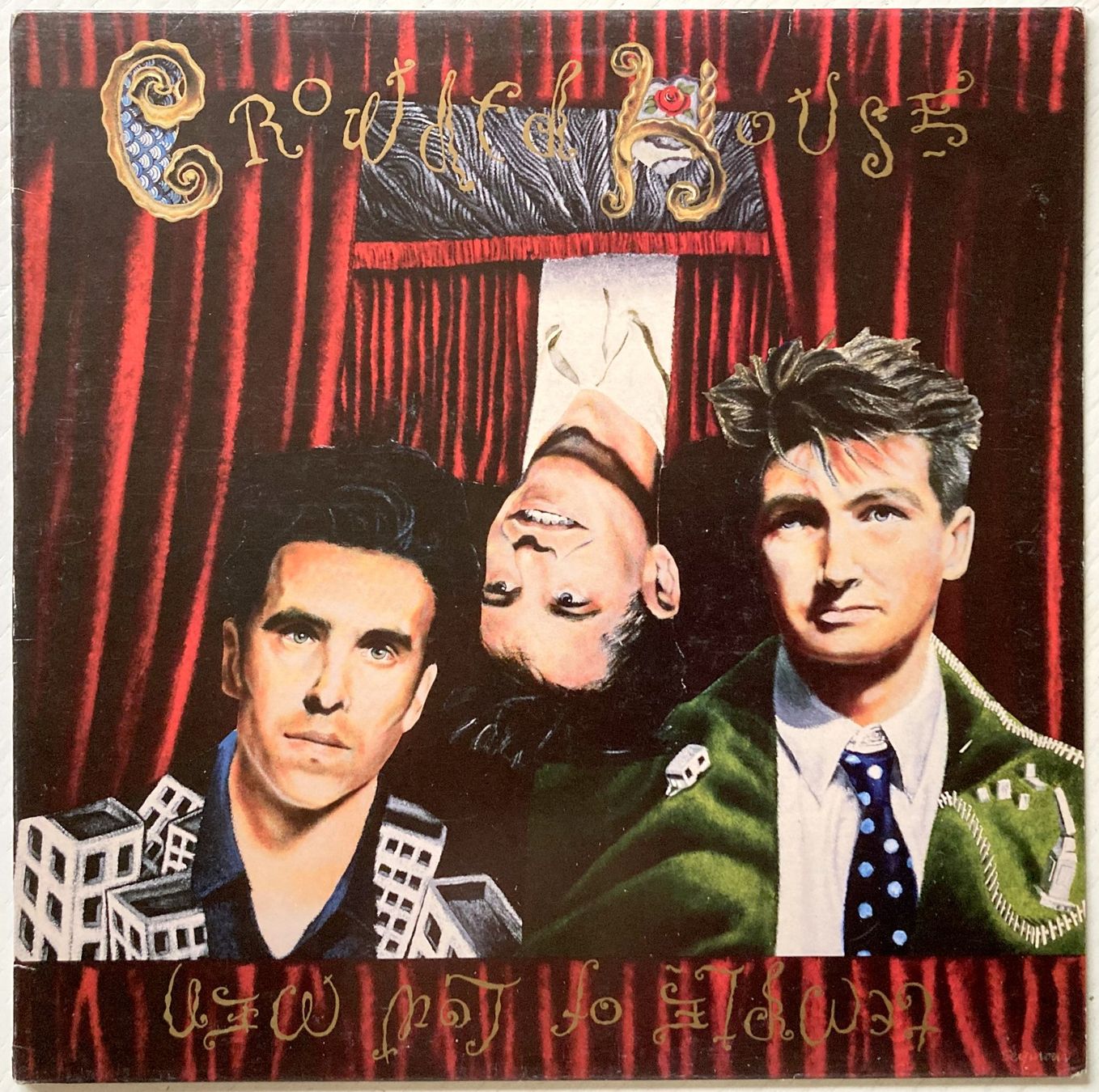 Vinyles: CROWDED HOUSE - TEMPLE OF LOW MEN – D'occasion à Bottens par hotter-than-hell