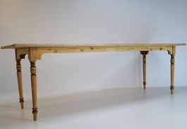 Antiker Biedermeier Esstisch 240x75 cm, restauriert