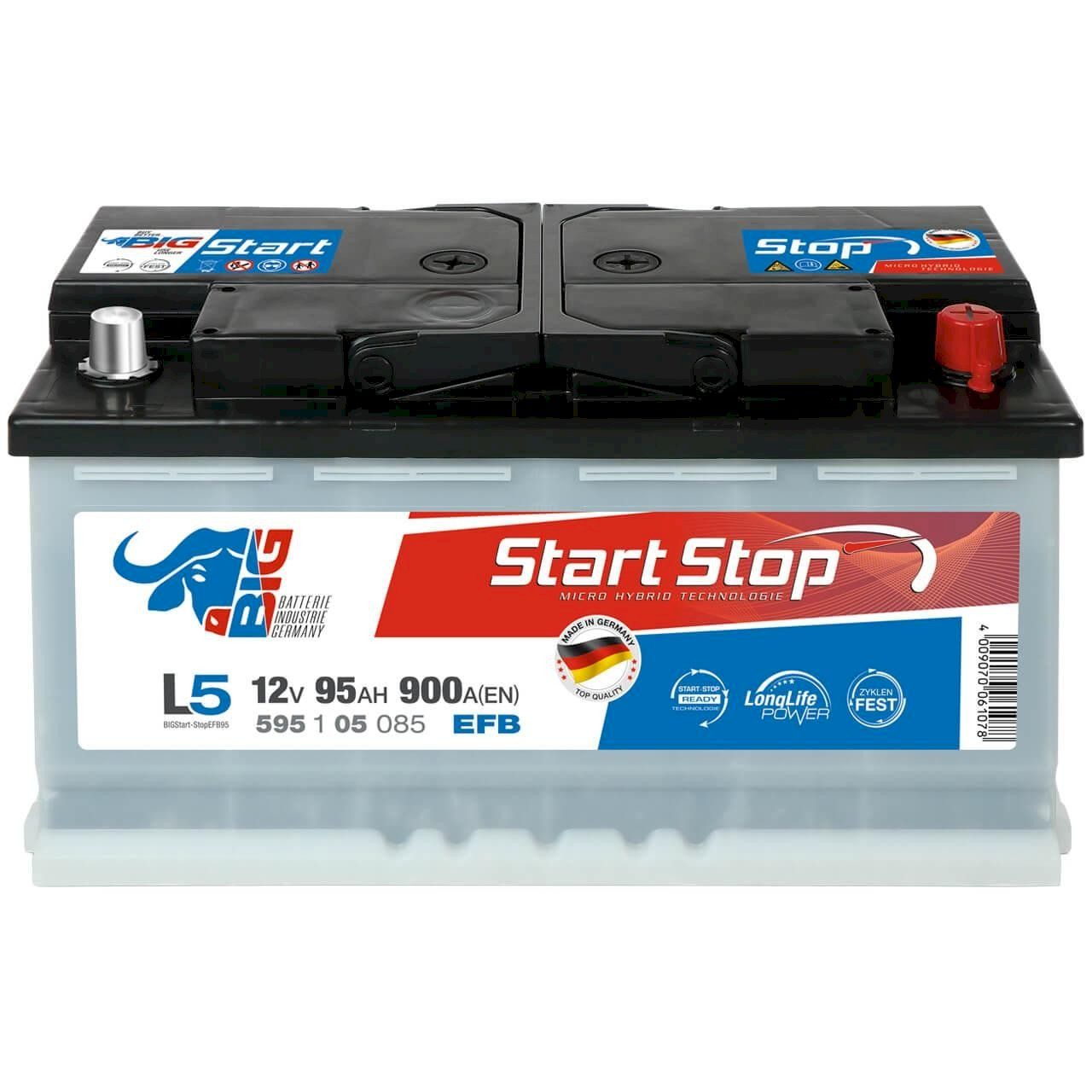 Batterie: BIG StartStop EFB 12V 95Ah Autobatterie – Nuovo e nell'imballaggio originale da Bottighofen venduto da zaap