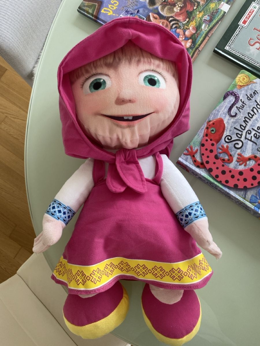Puppen: Mascha Plüschfigur Kuscheltier, 50 cm gross – Neu (gemäss Beschreibung) aus Schmerikon von SwissKFO