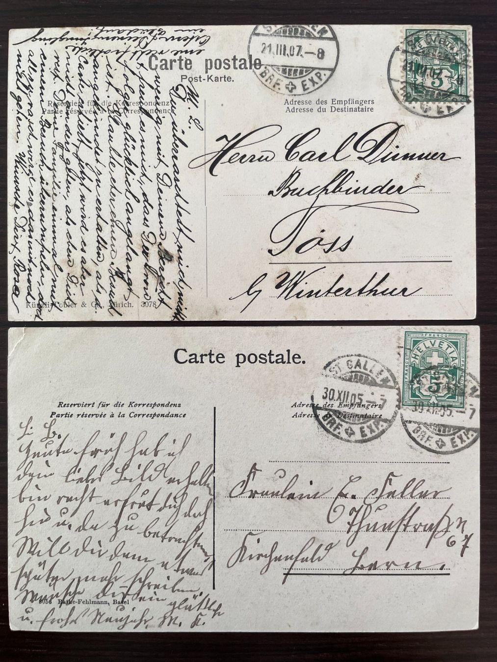 Cartoline postali: ST. GALLEN 9 SPEZIELLE Ansichtskarten, Jugendstil – Usato da Wald ZH venduto da TLILEF 6