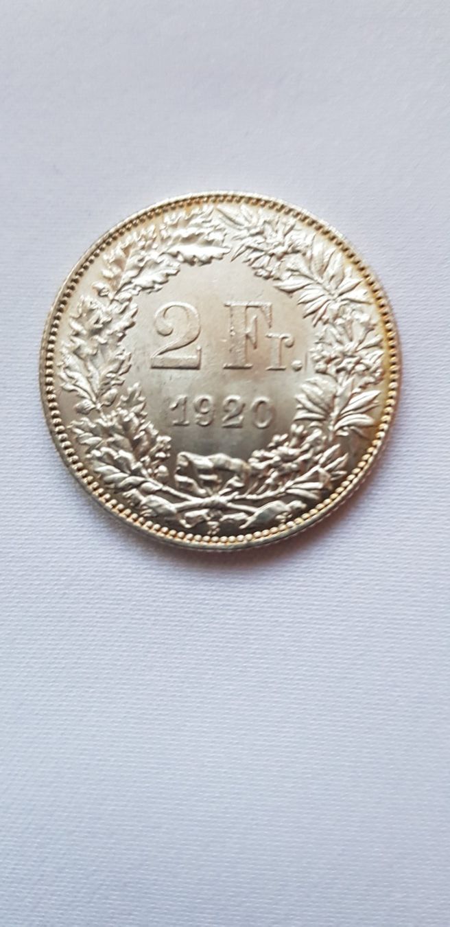 Tutti le monete: 2 Franken 1920 Schweiz – Usato da Dällikon venduto da Toyfan