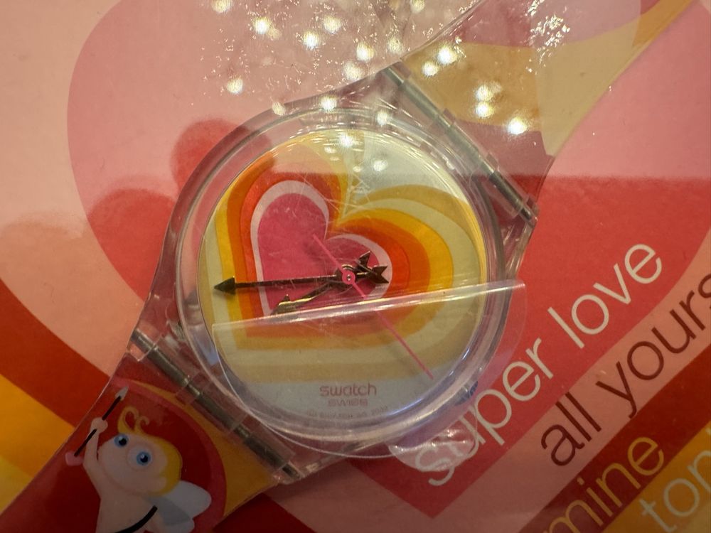 Swatch Montres: Swatch, aiming for your heart, GE 107 – Neuf (Voir description) à Malans GR par sammlerswissuhren