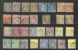 Lot Sitzende Helvetia gestempelt
