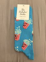 The Babylon Socks Baumwolle blau Popcorn Motiv Neu
