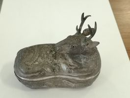 Ver Silber t Figur Hirsch Dose Thailand Chiang Mai Asien