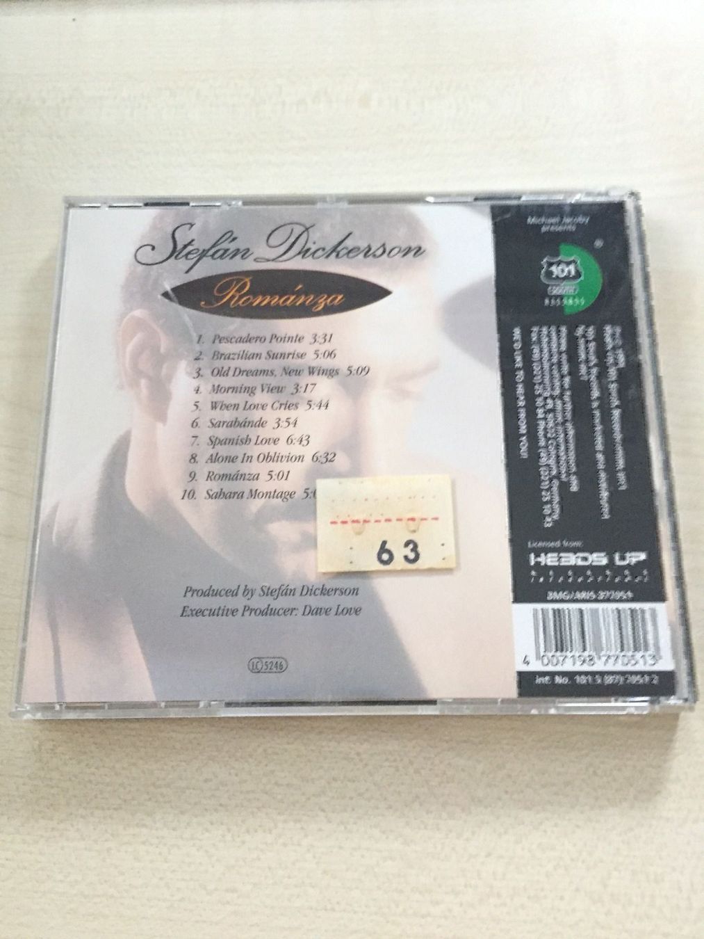 CDs: Stefan Dickerson - Romanza – Gebraucht aus Rüti ZH von alumedien 1